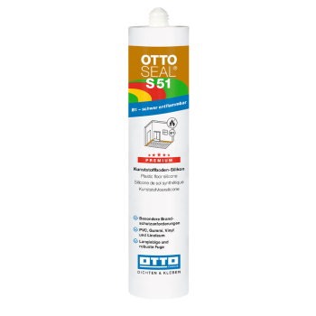 OTTO-CHEMIE OTTOSEAL S51 Plastic Floor Silicone Cream White C7148