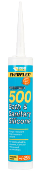 Everbuild Everflex Bath & Sanitary Anti-Mould Silicone Sealant C3