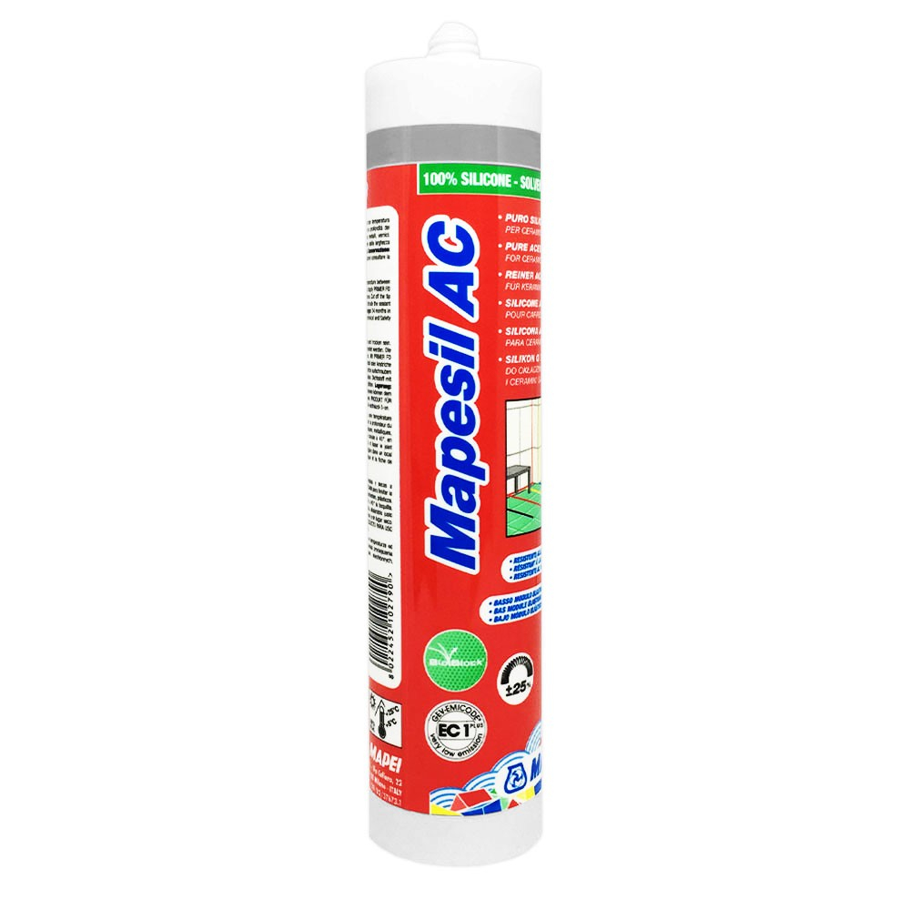 Sigillante Siliconico Mapei MAPESIL AC - Antimuffa Per Bagni, Piscine, Giunti, Colori Disponibili - Foto 7