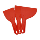 3C Sealants Dekton Red Plastic Spatulas (Pack Of 3)