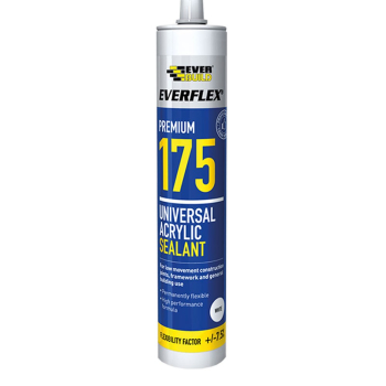 Everbuild Everflex 175 Universal Acrylic Sealant White