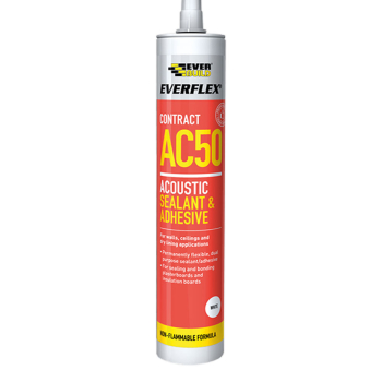 Everbuild Everflex AC50 Acoustic Sealant & Adhesive 380ml White