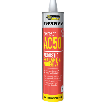 Everbuild Everflex AC50 Acoustic Sealant & Adhesive 900ml White