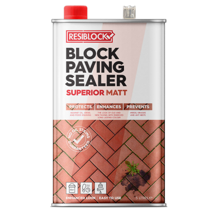 Resiblock Superior Block Paving Sealer Natural Matt Resiblock Superior Block Paving Sealer Natural Matt