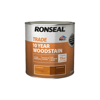 Ronseal Trade 10 Year Woodstain 750ml Teak