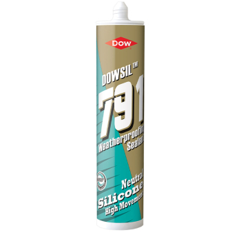 Dow Dowsil 791 Premium Weatherproofing Silicone Sealant White