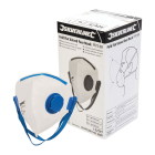 Silverline Disposable Respirator Fold Flat Valved Mask