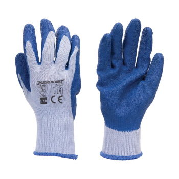 Silverline Tools Latex Builders Gloves