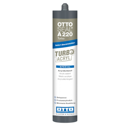 OTTO-CHEMIE OTTOSEAL A220 Turbo Instantly Paintable Acrylic Sealant OTTO-CHEMIE OTTOSEAL A220 Turbo Instantly Paintable Acrylic Sealant