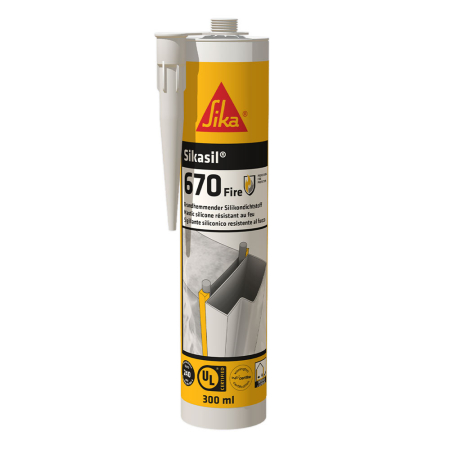 Sika Sikasil 670 Fire Rated Joint Sealant White Sika Sikasil 670 Fire Rated Joint Sealant White