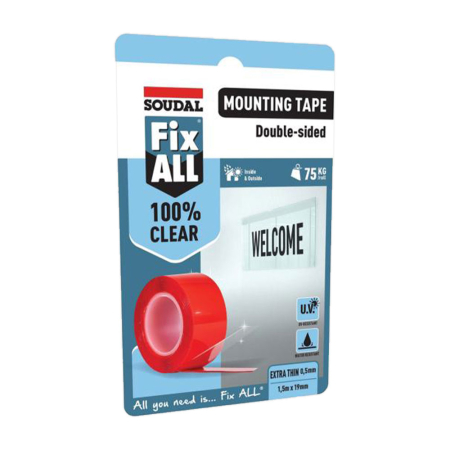 Soudal Fix ALL Mounting Tape Transparent Soudal Fix ALL Mounting Tape Transparent